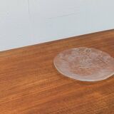 Vintage Swedish glass plate Doran by Goran Warff for Kosta Boda
