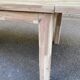 Large extendable Scandinavian dining table made of stripped solid acacia 160-26