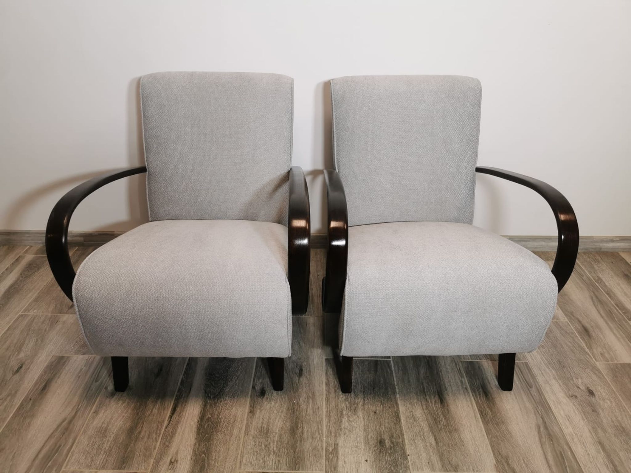 Fauteuils de Jindrich Halabala, années 1940, Set de 2