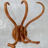 Pair of curved wooden coat racks or hooks from the 1900s