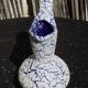 Petit vase bleu et blanc
