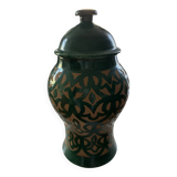 Sculpted terracotta pot