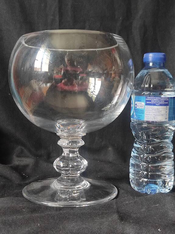 1960/80 Large signed seal cup / crystal / 1.5 liters