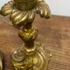 Louis XV style brass lamp foot floral motif and scrolls