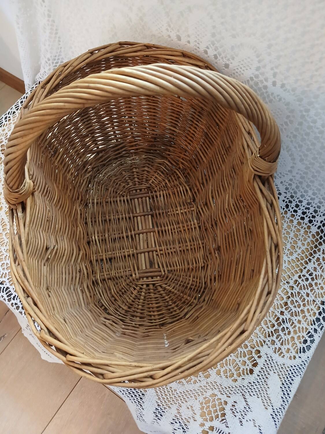 Antique rattan/wicker basket
