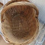 Antique rattan/wicker basket
