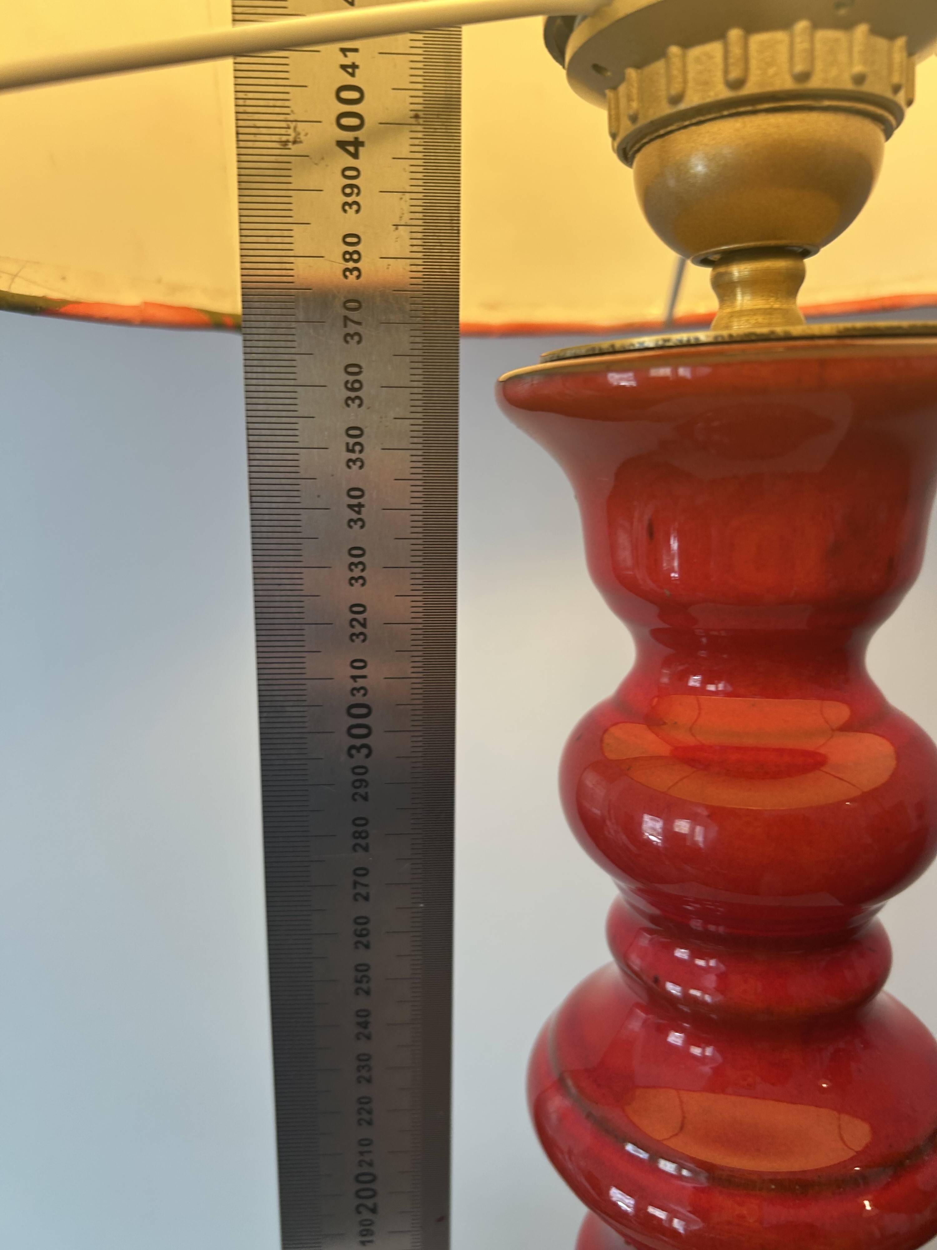 Tall Fat Lava Pagoda Floor Lamp - West German Pottery from the Space Age