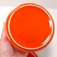 Orange ceramic box Pino Spagnolo for Sicart
