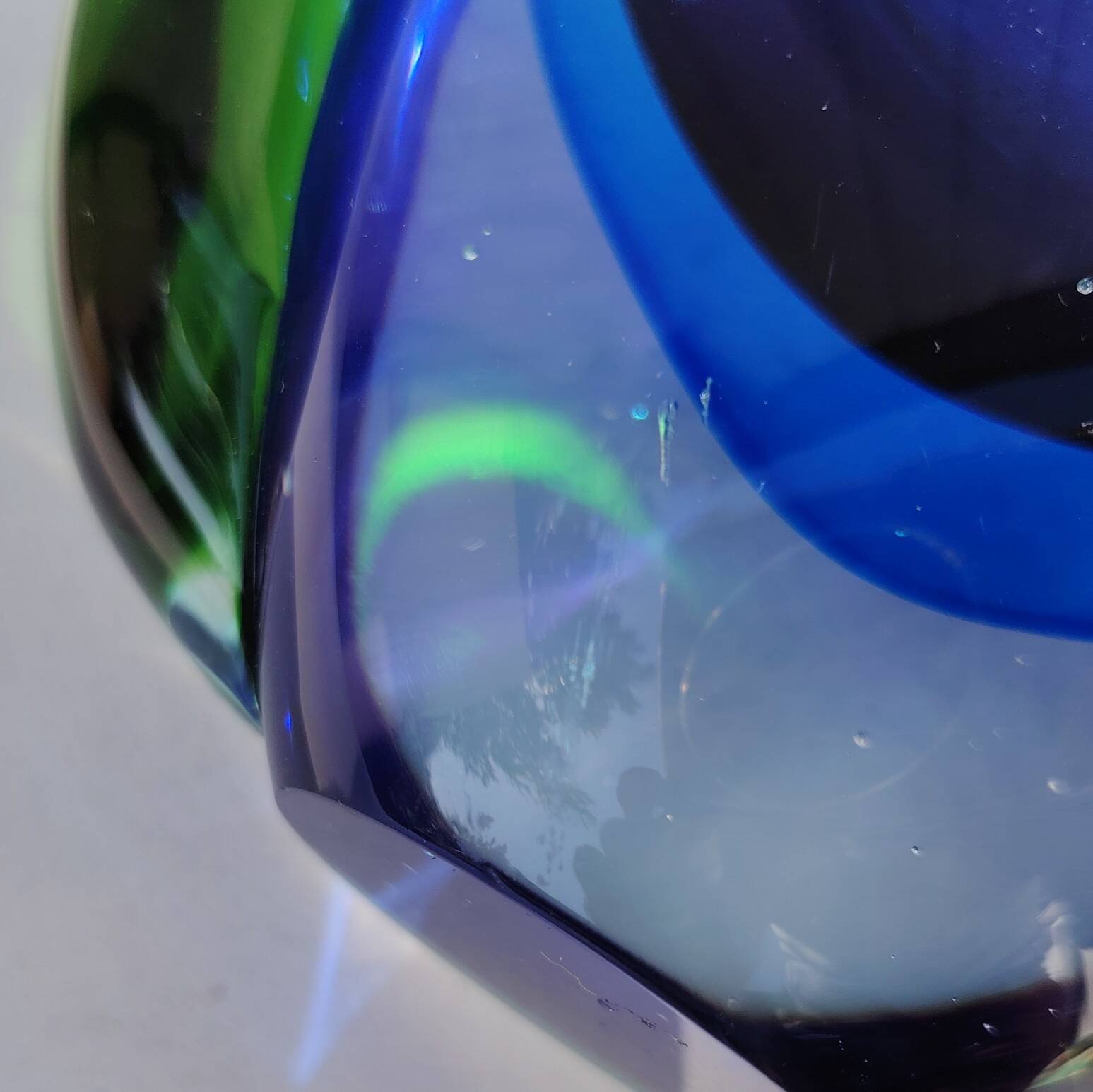 Vase Murano, Seguso, par Flavio Poli. Design Italie