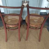 2 chaises cannées Josef Hoffmann