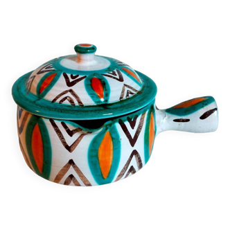 Ceramic fondue pot