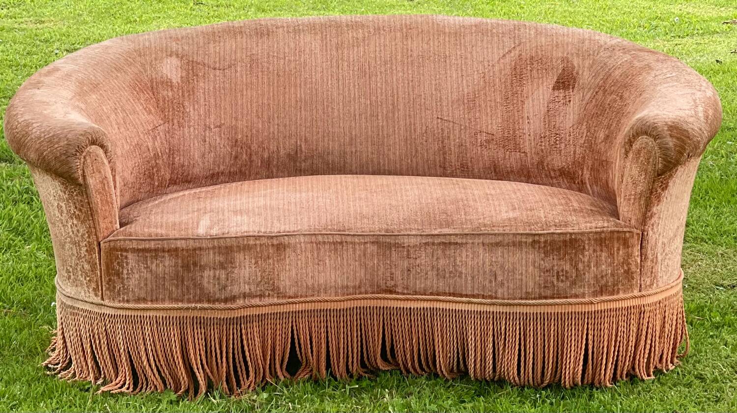 Velvet sofa
