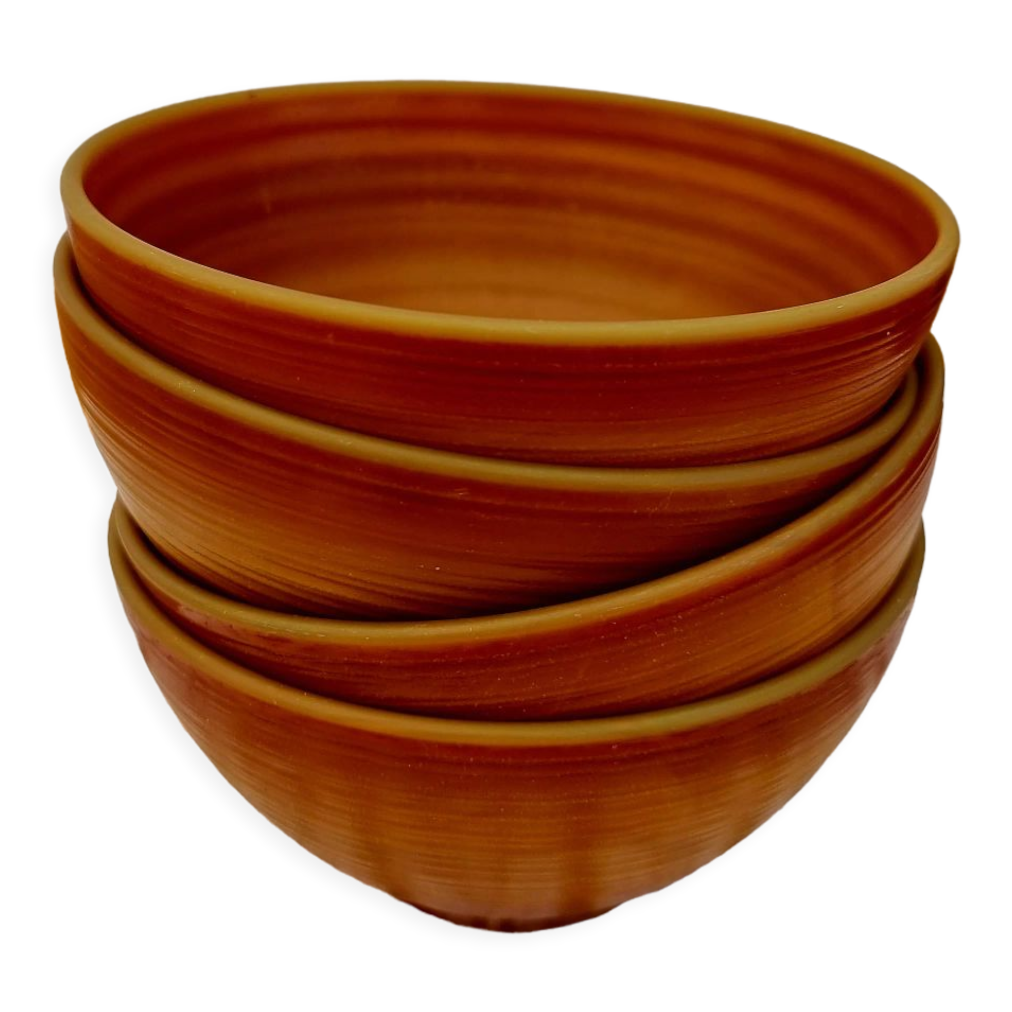 Set of 4 bowls Arcopal model Volcano