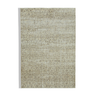 Tapis décoratif beige anatolien tissé à la main 200 cm x 284 cm