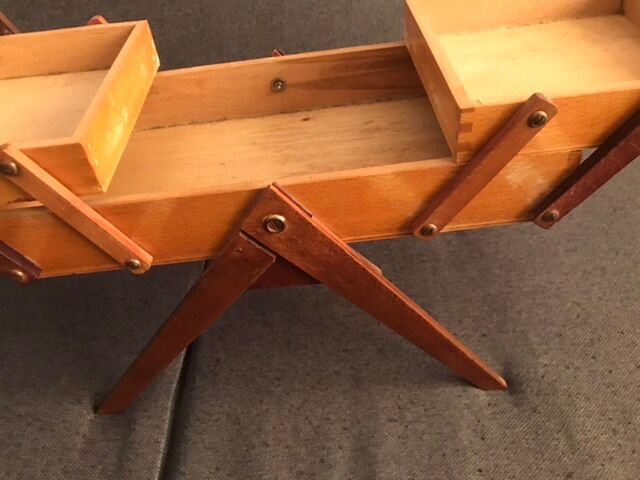 Vintage sewing basket