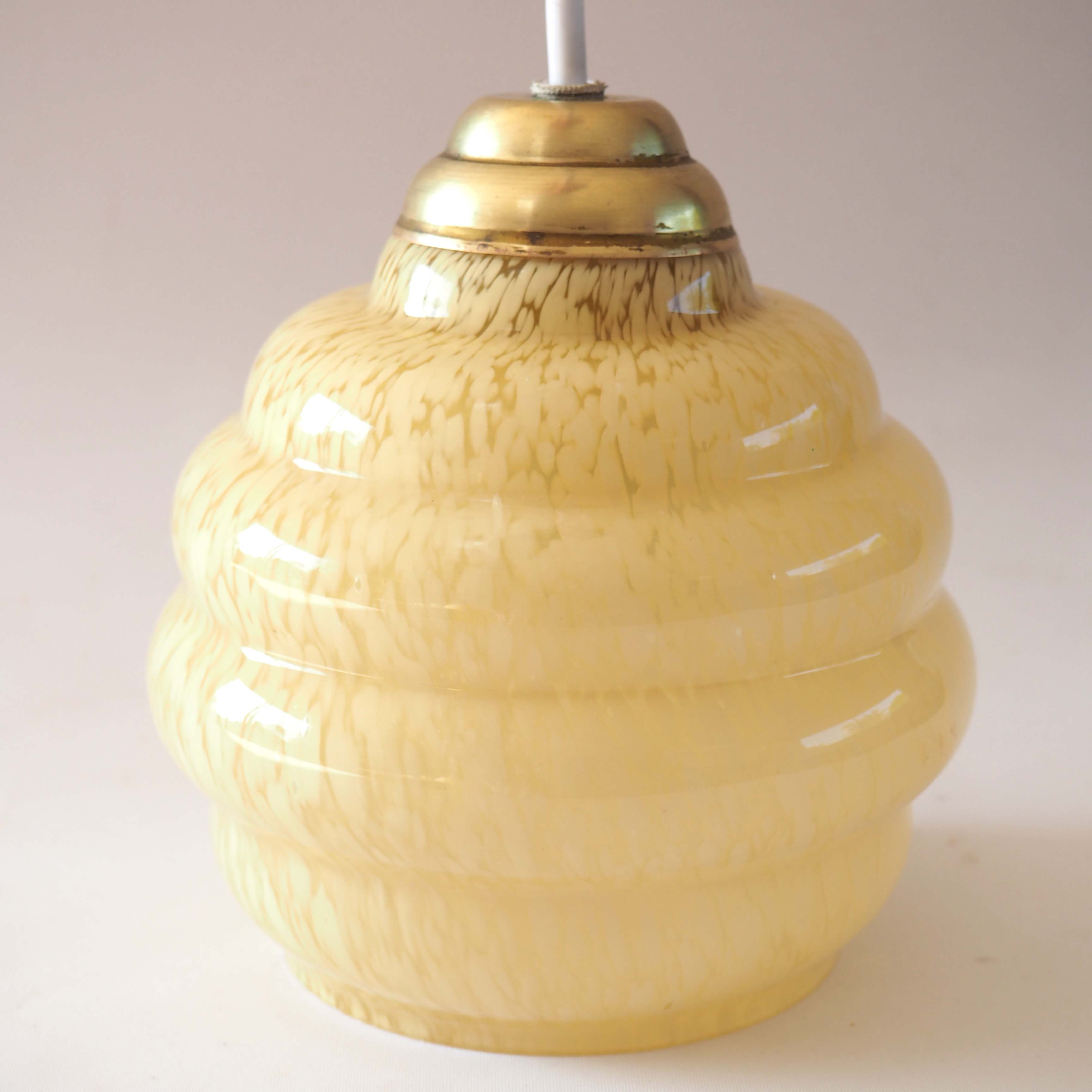 Suspension glass of Clichy yellow