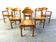 Set of 6 Scandinavian solid pine wood dining chairs by Rainer Daumiller for Hirtshals Savvaerk