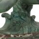 Sculpture Art Déco Goéland sur Socle en Marbre Patine Bronze 51 cm