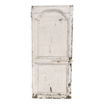 painted oak communication door, 18th century