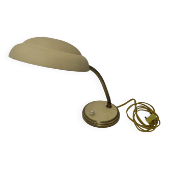 Beige desk lamp and vintage gold metal 50 60 possible wall lamp