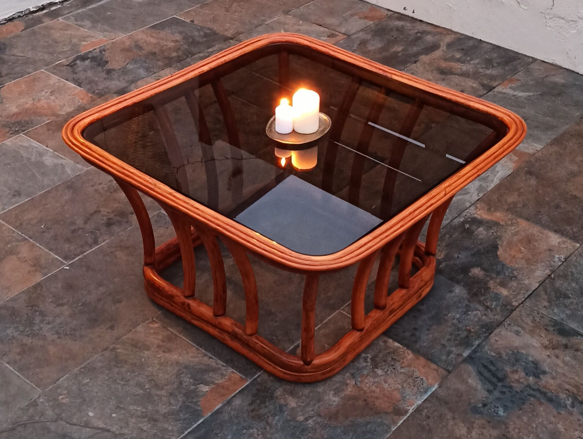 Philippine cane coffee table