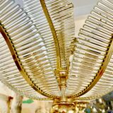 Palm model glass chandelier, Italy 1980 Venini