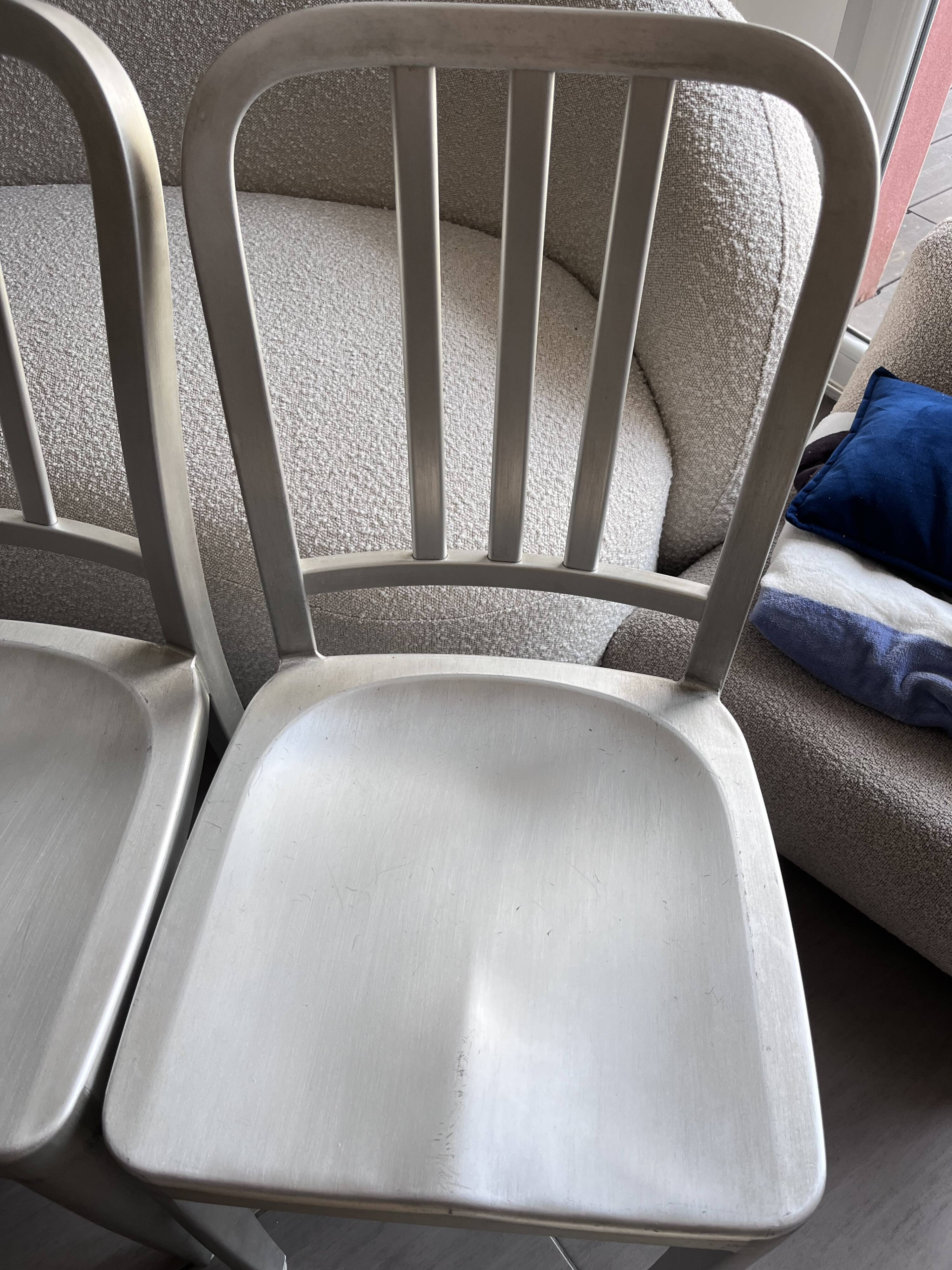Set of 4 Alcatraz industrial loft chairs