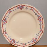 Suite of 10 flat plates Creil Montereau