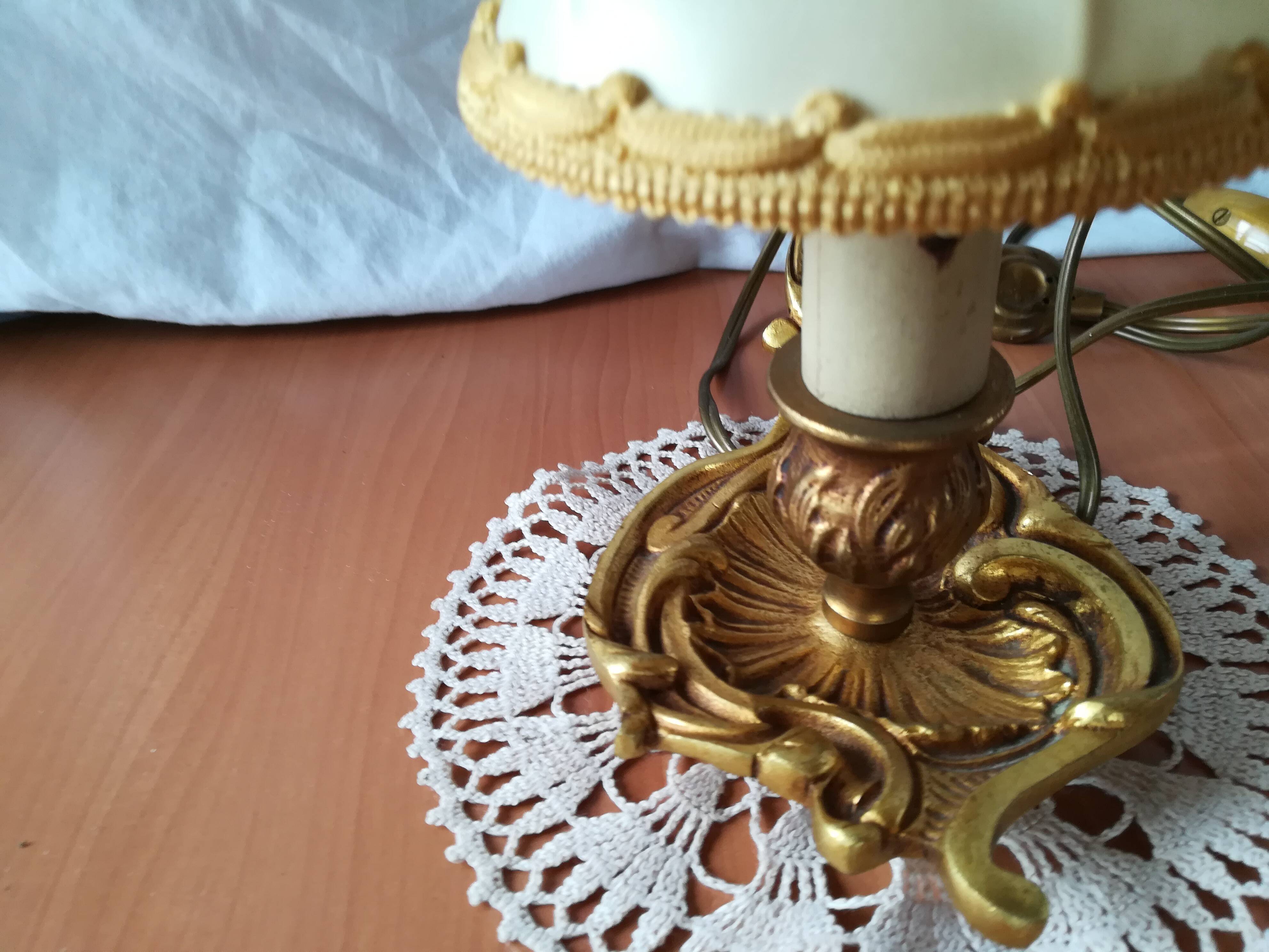 Pair of candlesticks mounted as bedside lamps
