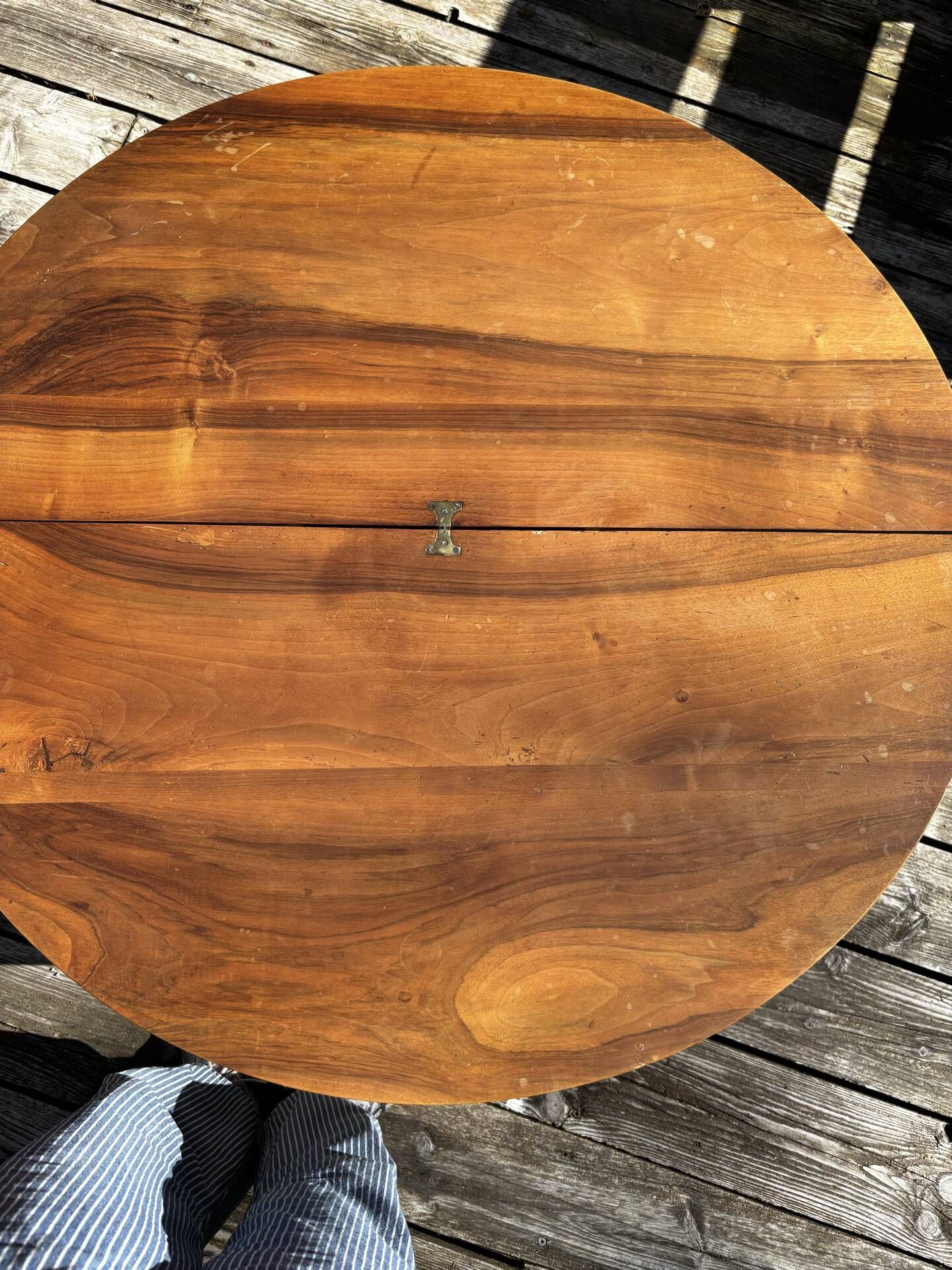 Table demi lune fin art deco années 1930
