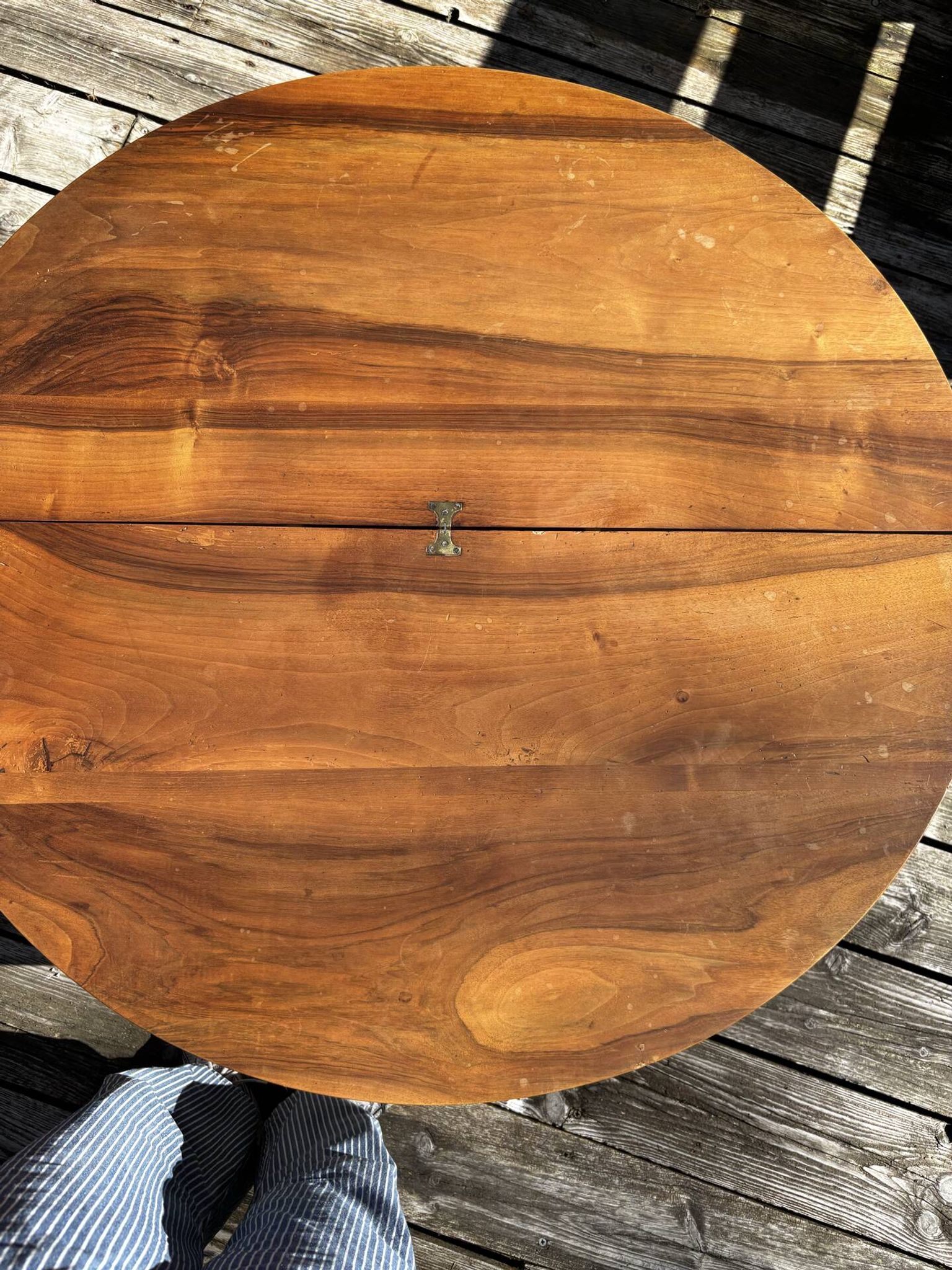 Table demi lune fin art deco années 1930
