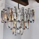Venini two-tone chandelier, 3 levels, murano glass, Italy, 1970