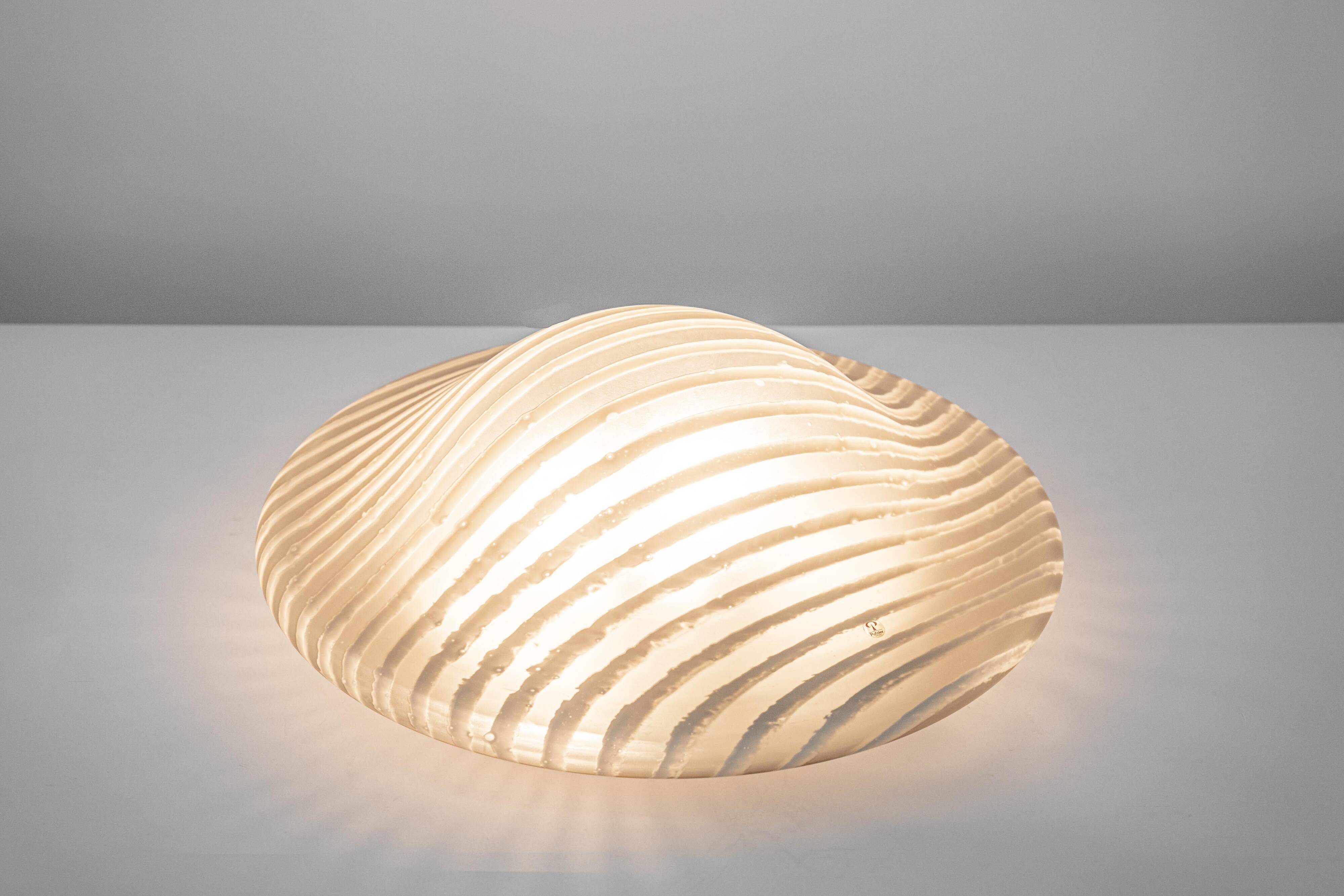 Magnificent glass ceiling light by Peill & Putzler, Germany, 1970s.