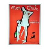 vintage poster 1970 my uncle Jacques tati 120x160 cm entiled