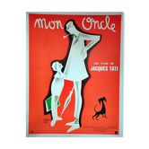 vintage poster 1970 my uncle Jacques tati 120x160 cm entiled