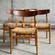 Ensemble de 4 chaises de salle à manger CH23 par Hans J Wegner pour Carl Hansen & Son