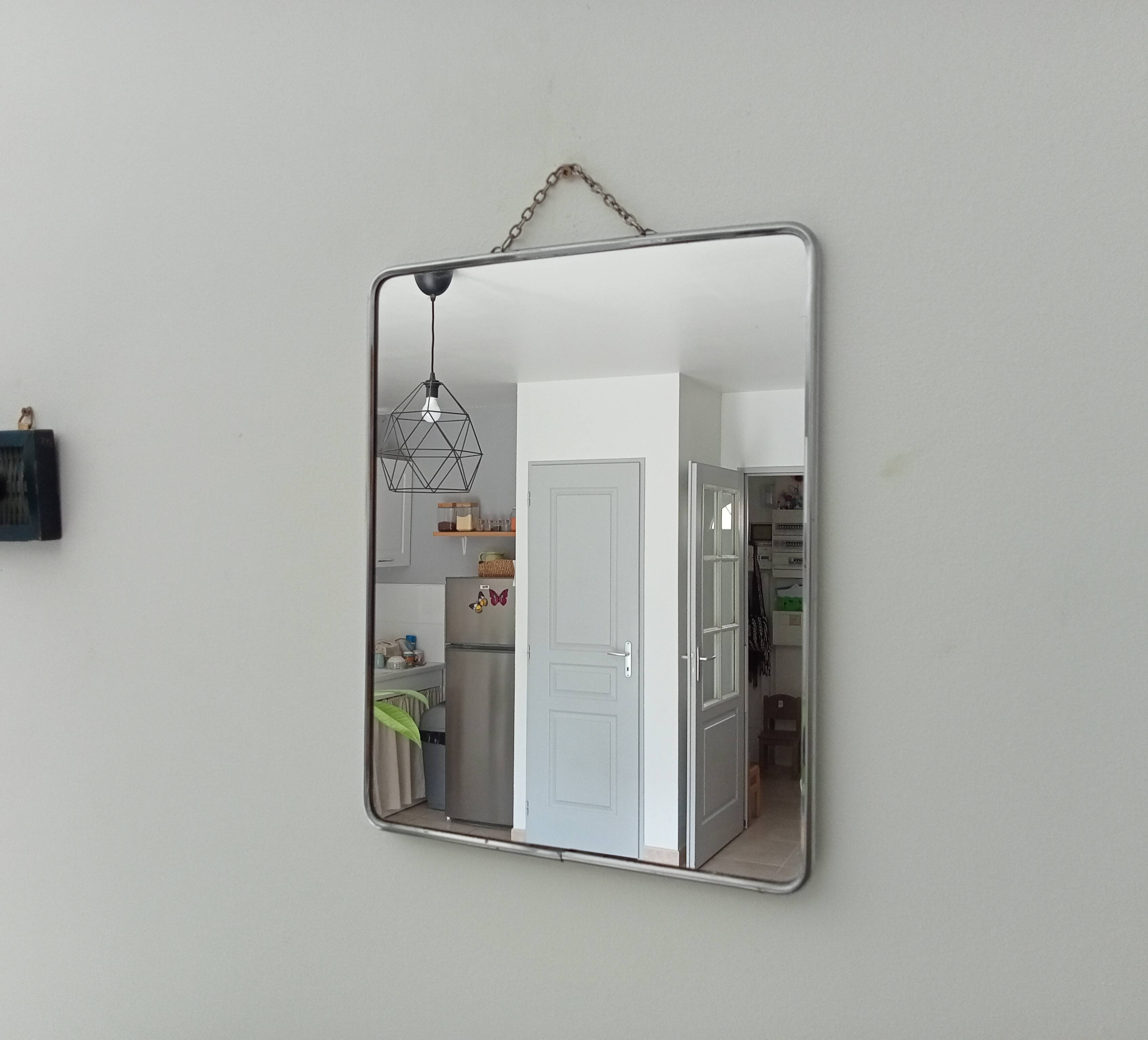 Vintage barber mirror 60s