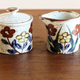 Grand feu stoneware tea service, Japan