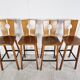 4 vintage brutalist bar stools, 1960s