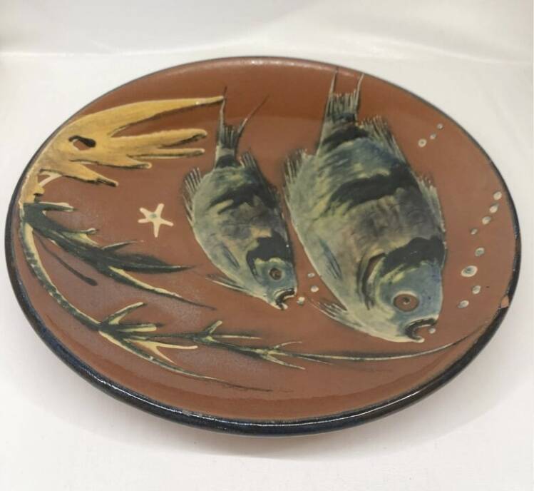 Lluis Puigdemont dish with fish decoration