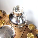 Cocktail shaker Undulations Christofle Gallia 1935 by Luc Lanel