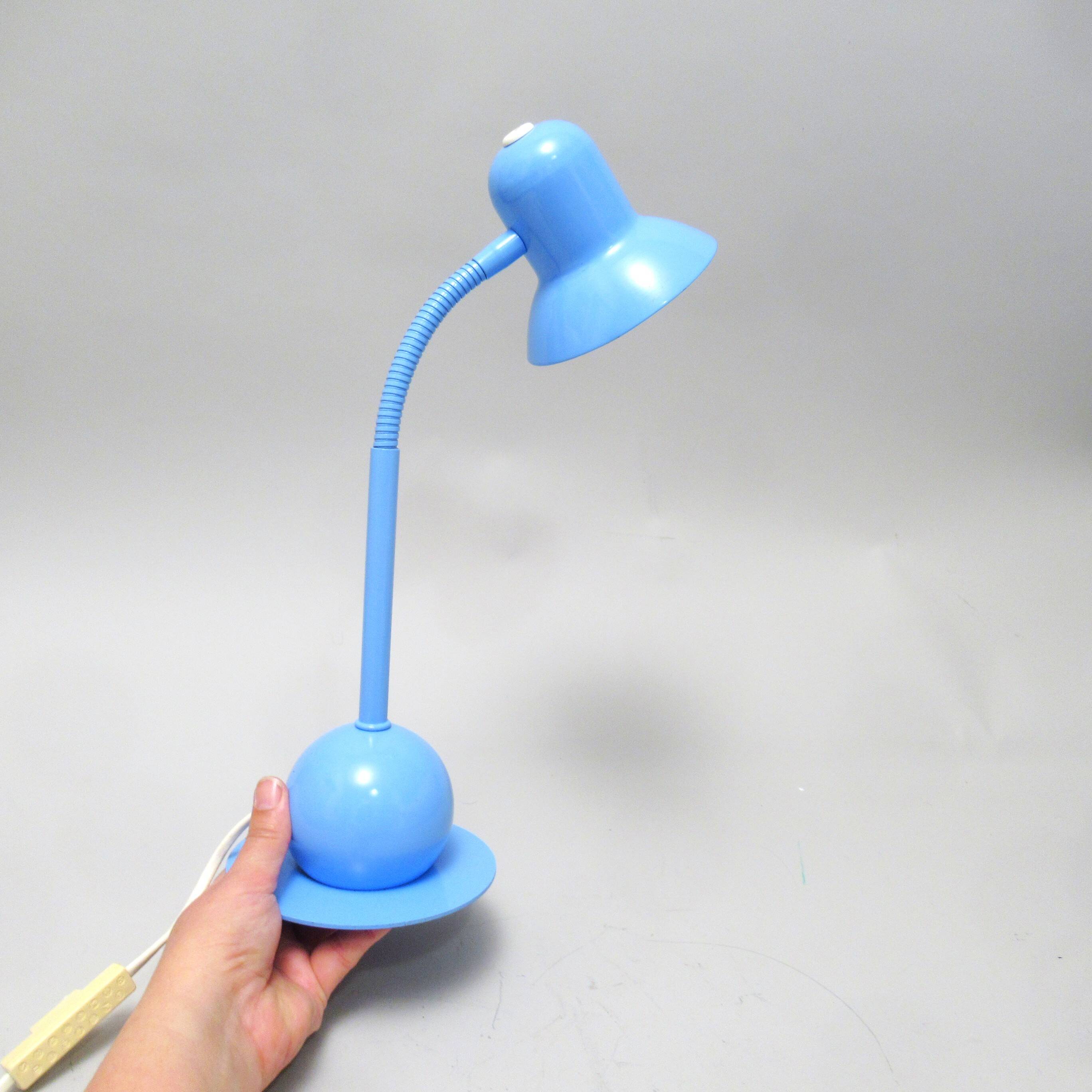 Blue desk lamp from the 90s.