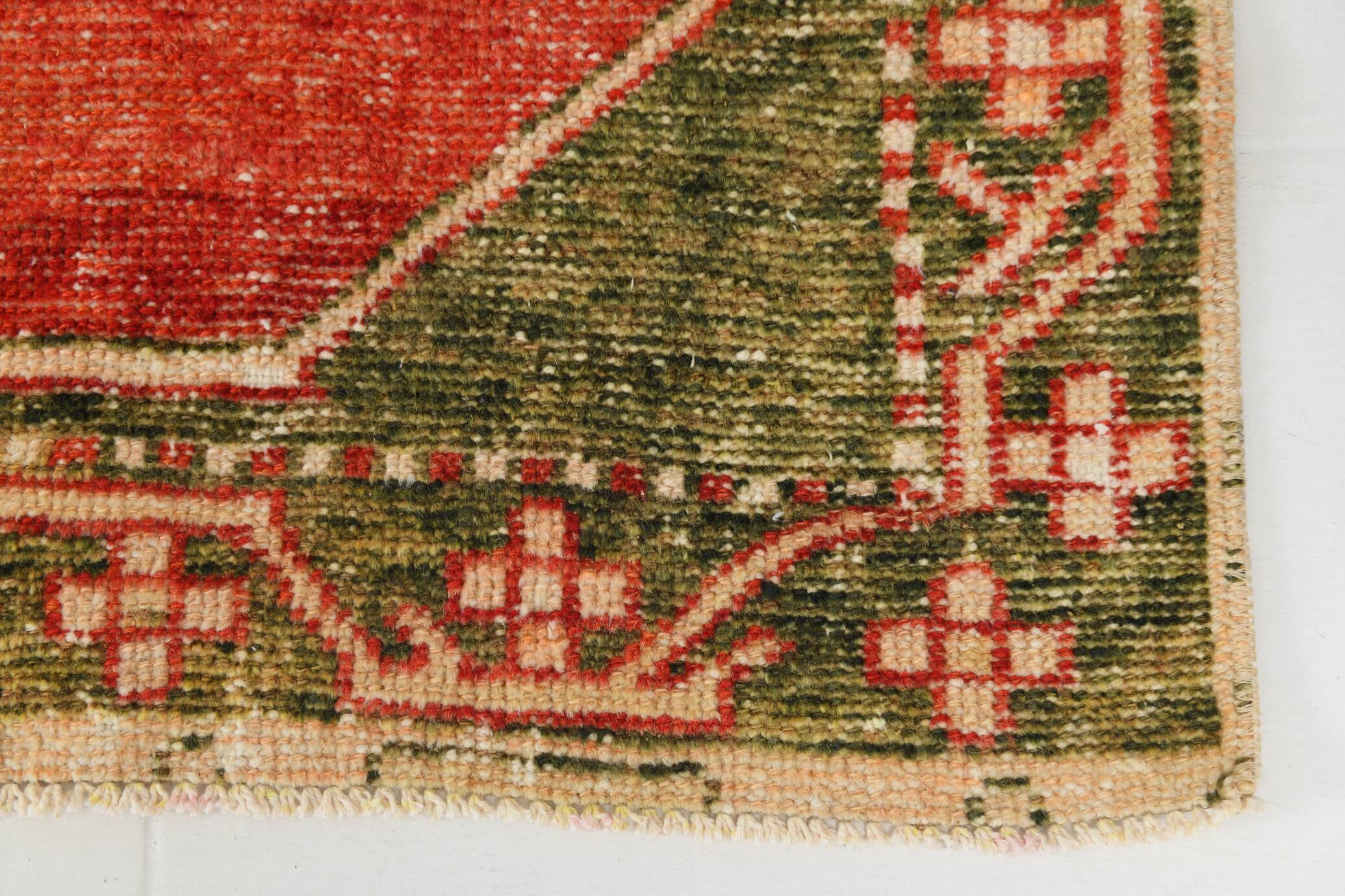 3x12 Ruby Red Vintage Persian Runner Rug, 92x371Cm SK20380