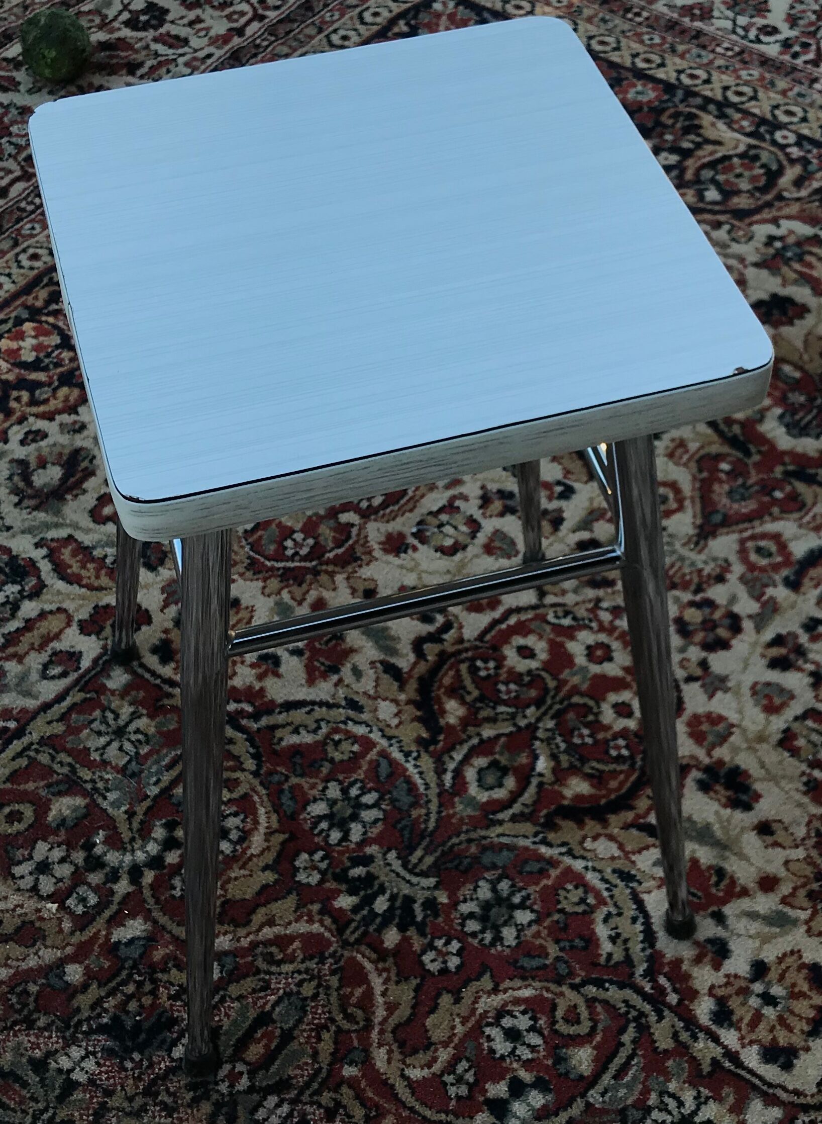 Chrome & Formica stool