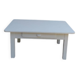 Table basse avec tiroir blanche