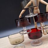 Set of 6 champagne glasses Cavalier Sweden Luminarc two-tone