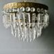 Lustre à pampilles et laiton des années 60-70