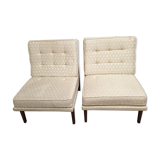 Pair of Scandinavian armchair chairs 60/70