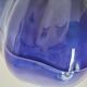 Large vintage soup tureen in glazed ultramarine ceramic