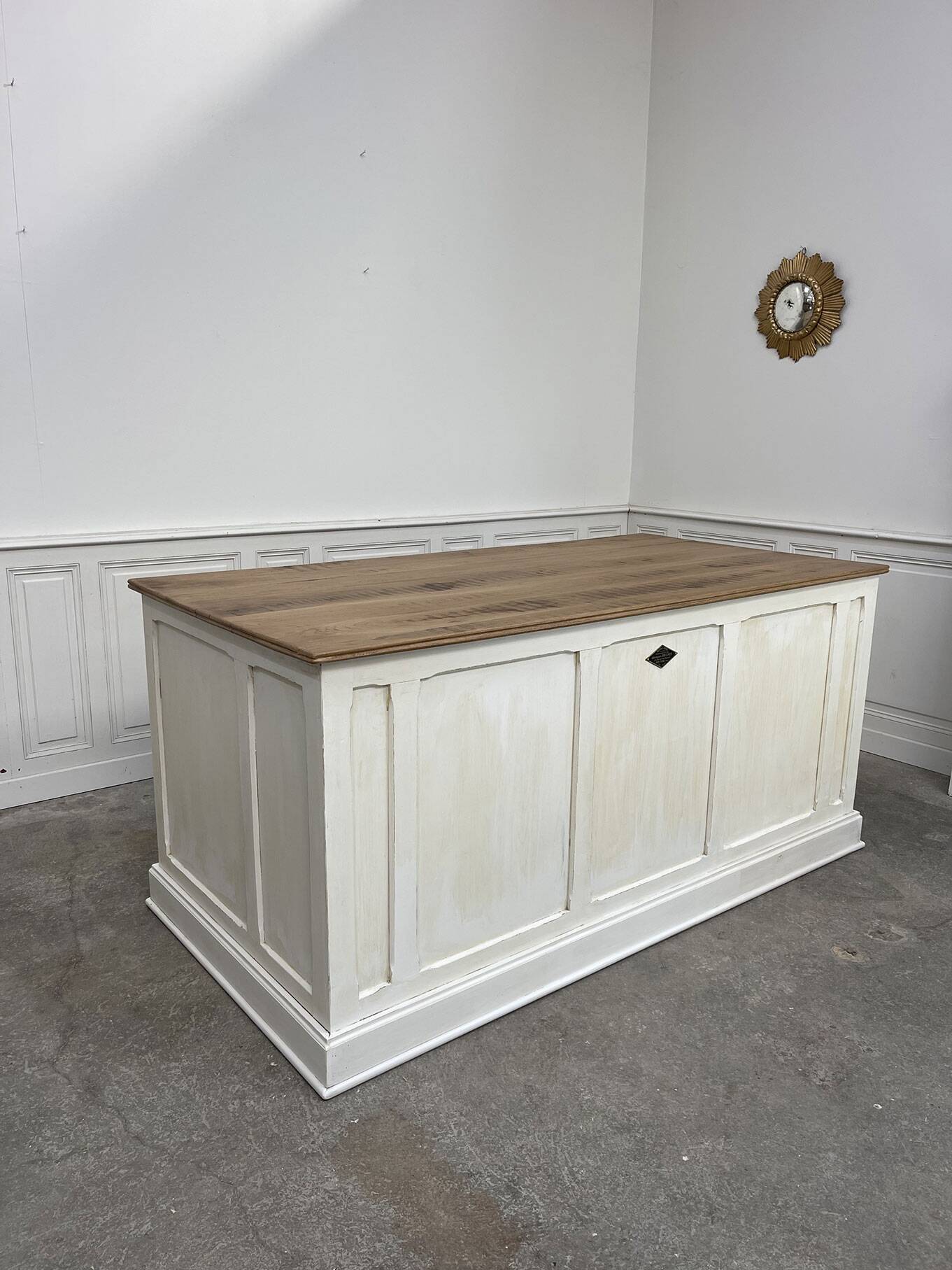 Solid oak trade desk